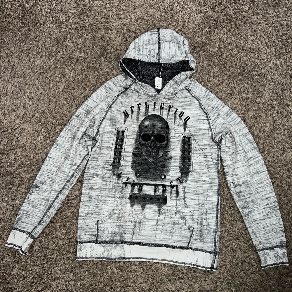 Authentic Reversible Like NEW Affliction Hoodie - Men’s Large